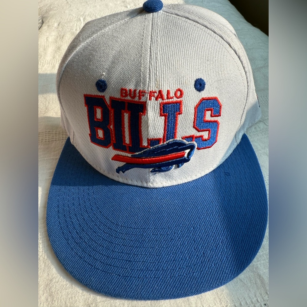Mitchell & Ness Blue and White Snapback Buffalo Bills Hat